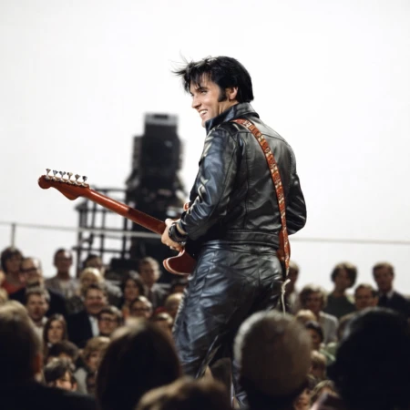 Elvis Presley 1968 Comeback Special Black Leather Outfit